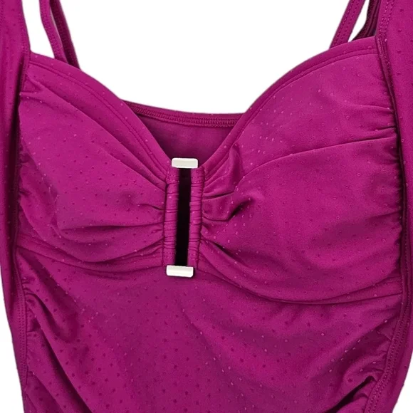 Skye Swim Tankini Raspberry Pink Size Large - Picture 2 of 8